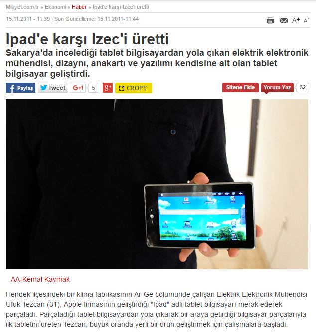 Jedi Tablet Haber milliyet.com.tr